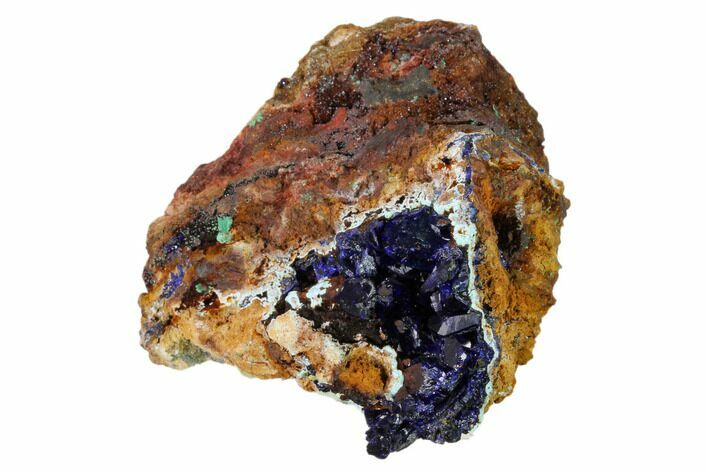 Azurite Crystals with Malachite & Chrysocolla - Laos #162585